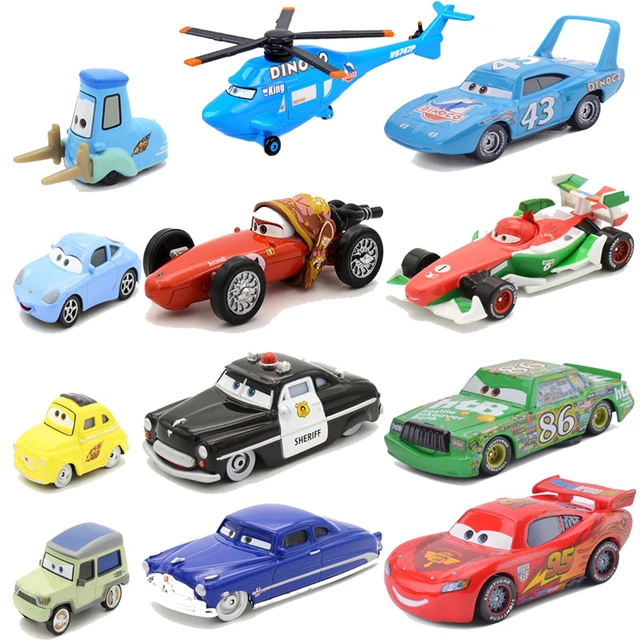 Disney Pixar Cars 2 3 Metal 1:55 Diecast Toys Car Lightning McQueen Jackson  Storm All
