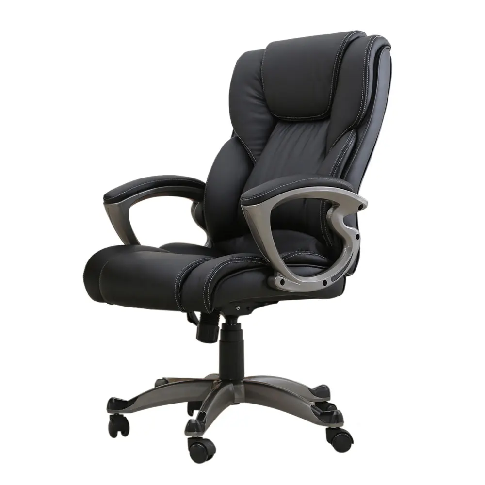 executive chair swivel office chair faux leather high back gas lift