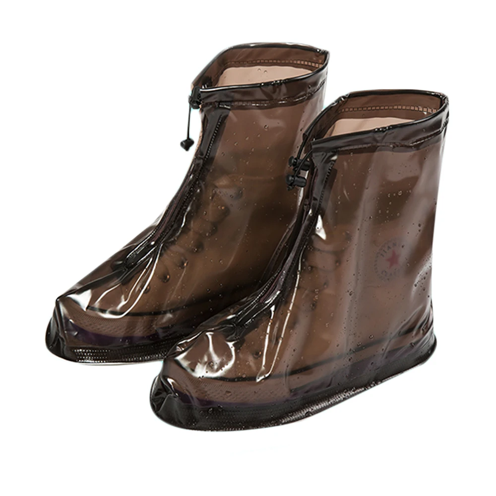  SKL Transparent Shoe Cover Reusable Waterproof Shoes Cover Overshoes Snow Protective Guard Slip-resistant Rain Boots Men Women 