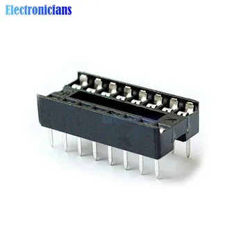 

50PCS Black 16-Pins DIP IC Sockets Adaptor Solder Type Socket