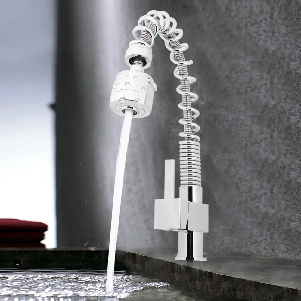 Spring Kitchen Faucet Pull Out Spray Hose Brass For Bathroom Mixer