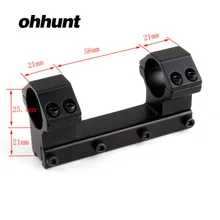 Ohhunt тактические кольца для прицела винтовки 25,4 мм ласточкин хвост. 22 направляющая для пневматического пистолета крепление адаптер база для охоты оптические прицелы прицел