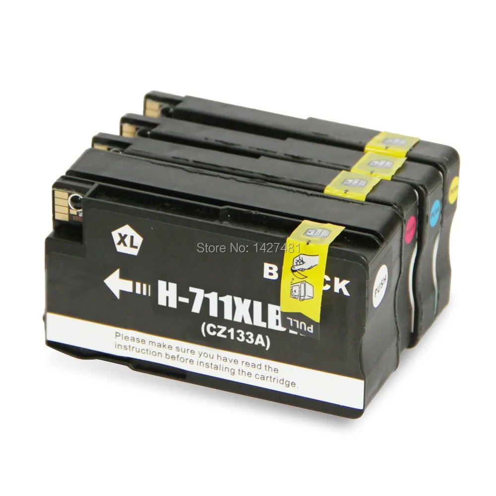YOTAT 1set Compatible Ink cartridge HP711 for HP 711 for HP Designjet T120 24 in ePrinter, T520