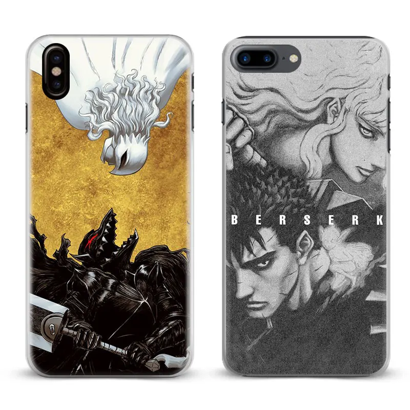 

Berserk Guts Anime Coque Phone Case Cover Shell For Apple iPhone X 8Plus 8 7Plus 7 6sPlus 6s 6Plus 6 5 5S SE 4s 4
