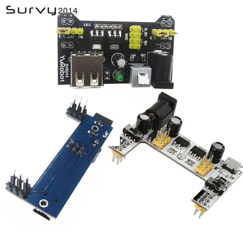 

MB102 Solderless Breadboard Power Supply Module for Arduino Nano 3.3V 5V MB102 white/black Breadboard Dedicated Power Module