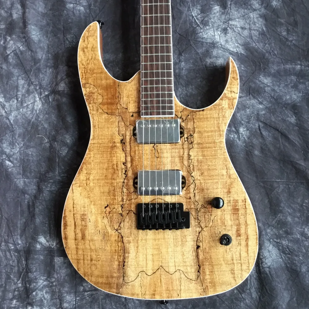 High Quality Natural Wood Grain Finish Custom Shop Electric Guitars As