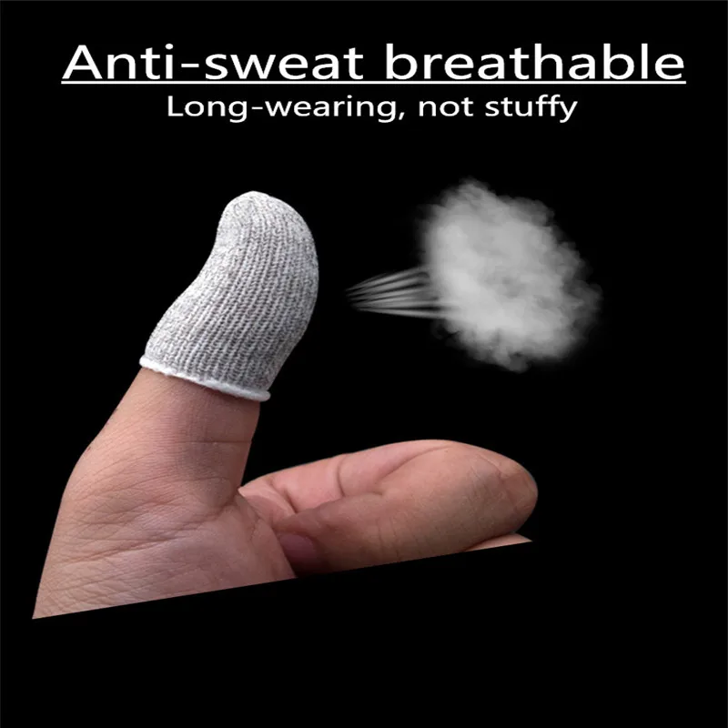 Prevent hand sweat Fingertip gloves for iphone xiao mi huwwei samsung Galaxy mobile games touch ipad Smart phone mouse durable