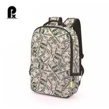 Креативный рюкзак с 3D принтом доллара, повседневный школьный рюкзак на плечо для подростка, школьная сумка, студенческий рюкзак, сумка для книг, Mochila