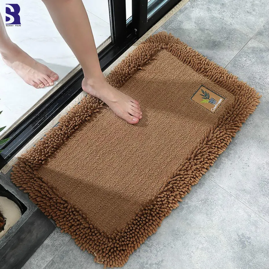 SunnyRain 1 предмет ванная комната Пушистый Коврик для спальни коврик для кухни противоскользящая машина
