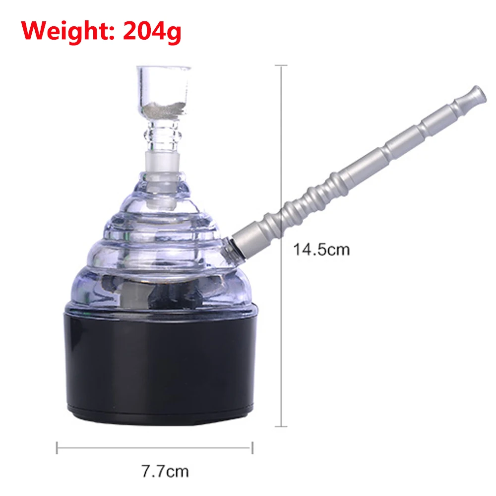 

GERUI High Quality Smoked Electric Hookah Herb Tobacco Narguile Shisha Smoking Pipe Acrylic Glass Tube Water Pipes