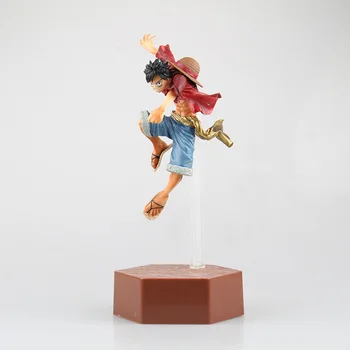 

28CM Japan Anime ONE PIECE Luffy jumping in the air High quality PVC Collectible model Action figure Toy for boy Brinquedos
