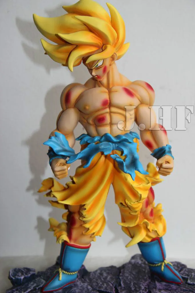 MODEL FANS Anime Dragon Ball Z 28CM Son Goku Battle Damage Kakarotto Resin GK Action Figure Toys MODEL FANS Anime Dragon Ball Z 28CM Son Goku Battle Damage Kakarotto Resin GK Action Figure Toys