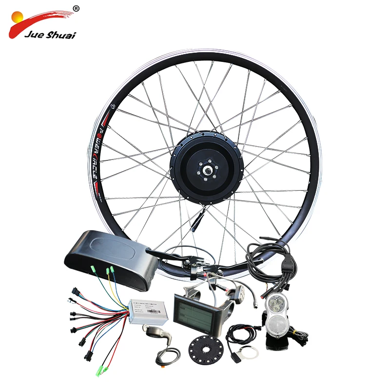 jueshuai 48V 500W Hub Motor E Bicycle Ebike Conversion Kit for 26" 700C