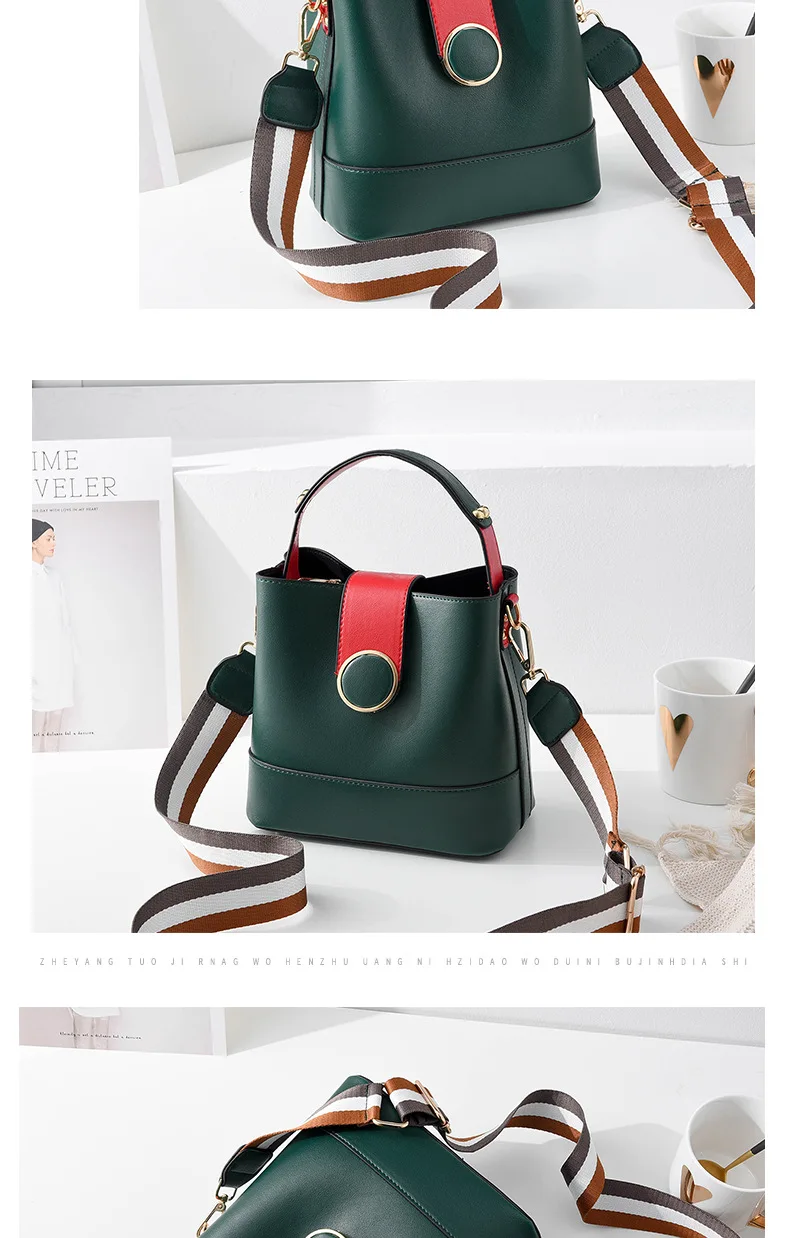 Роскошная Новая Винтажная кожаная женская сумка на плечо, модная брендовая дизайнерская сумка-мешок, женская сумка, трендовая женская сумка через плечо