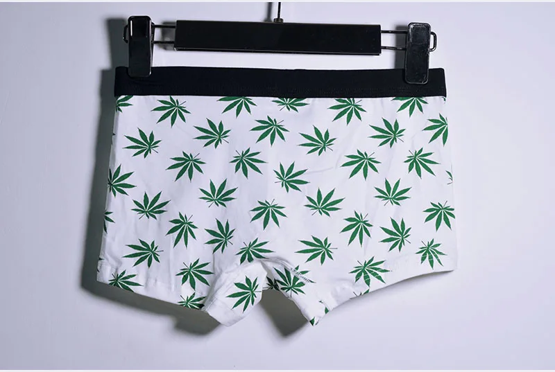 Breathable Men Boxers 365 Cotton Boxer Shorts Brand Underwear Man Cuecas Underpants Boxer Maple Leaves Panties Men Trunks BTS027 (4)