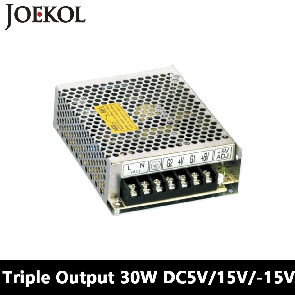 

Triple output DC power supply 30W 5V 15V -15V,smps power supply for led driver,AC110V/220V Transformer to DC 5V 15V -15V