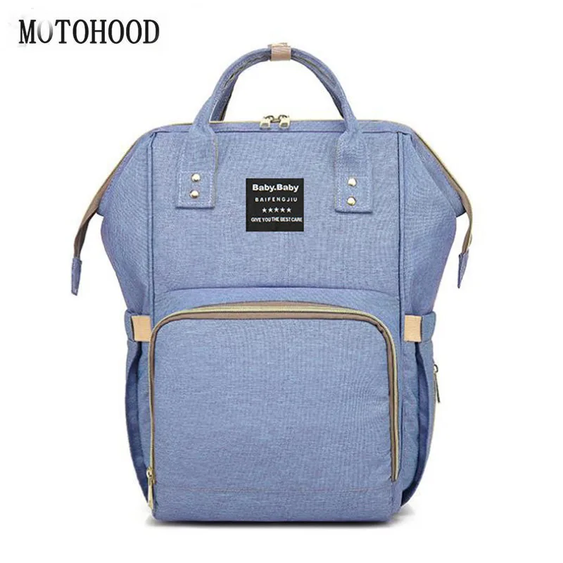 

MOTOHOOD Waterproof Backpack Large Capacity Travel Backpacks Maternity Baby Nappy Bag Multi-Function Portable Care Bag