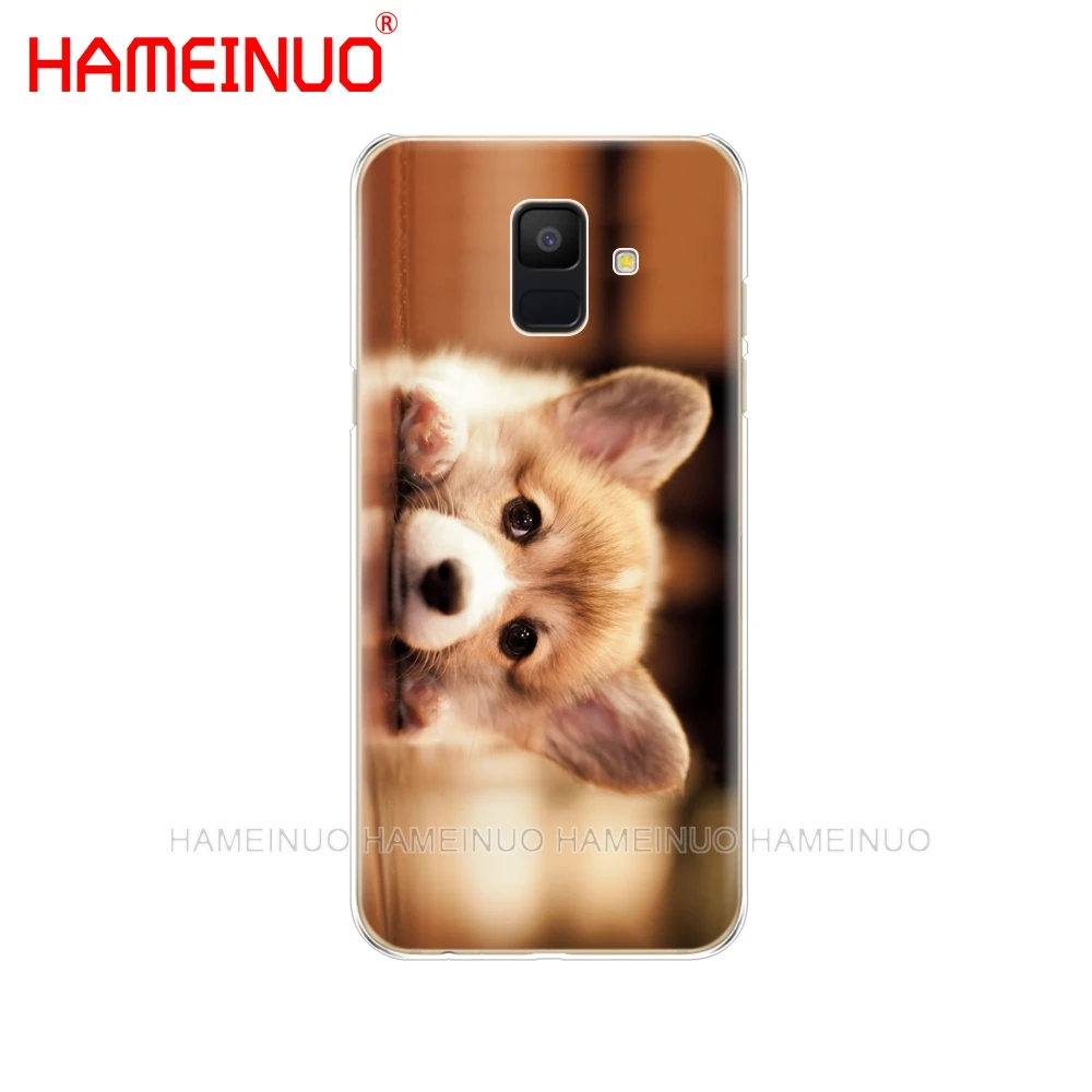 HAMEINUO Corgi милый мультяшный чехол для телефона с изображением собаки Samsung Galaxy J4 J6 J8 A9