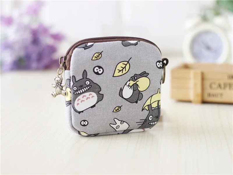 

2019 Canvas Small Coin Purse Little Key Car Pouch Women's Purse Short Children Bags For Girls GIft