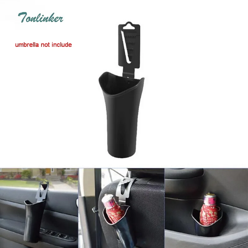 

Tonlinker 2018 Multi-function Waterproof Car Umbrella Organizer Storage Box Holder Storage Bucket Case or Can be used as a trash