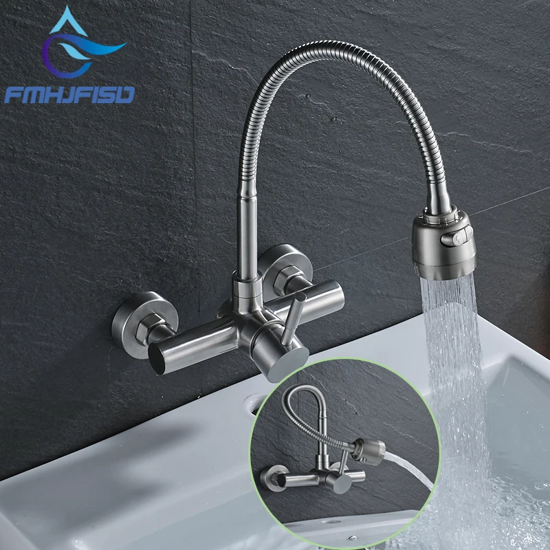 

Kitchen Mixer Tap Cold and Hot Any Direction Single Hole Water Tap Kitchen Faucet with 360 Degree Rotation