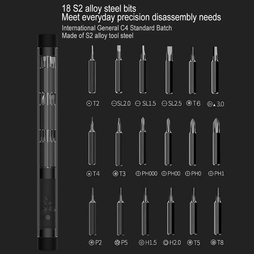 Набор электрических отверток с 18 шт. сверла Magnetizer беспроводной Hex Phillips комплект Точная отвертка литий-ионная батарея