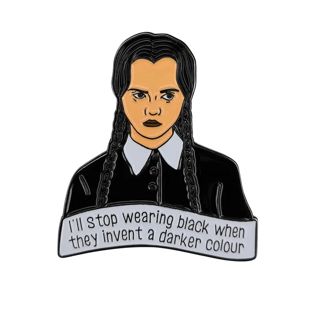wednesday addams enamel pin in pins badges from home garden on