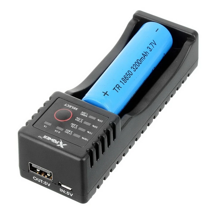 Универсальное интеллектуальное зарядное устройство Xpower C1 литий ионный