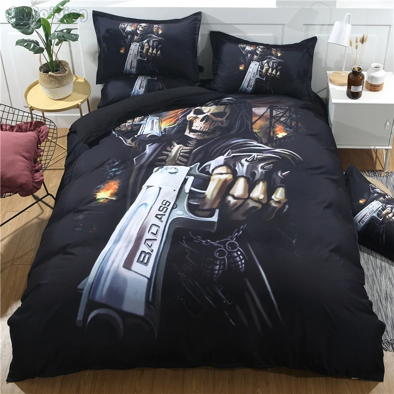 Us 31 14 25 Off 3d Skeleton Face Bedding Set Marilyn Monroe Bed Set Bedclothes Twin Queen King 3pcs Bed Linen Duvet Cover Set With Pillowcases In