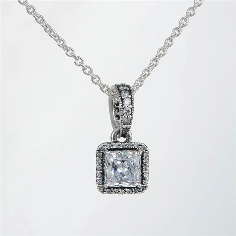 

Floating Locket Necklaces pendants Necklaces for Women 925 Sterling Silver link chain Necklace Women Fine Jewelry NC691