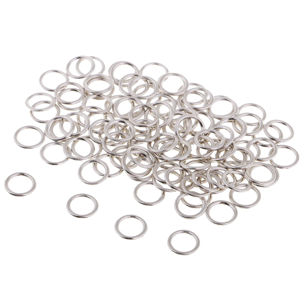 100 Pieces Metal Bra Adjusters Slider O Ring Adjustable Buckle Underwear Accessories