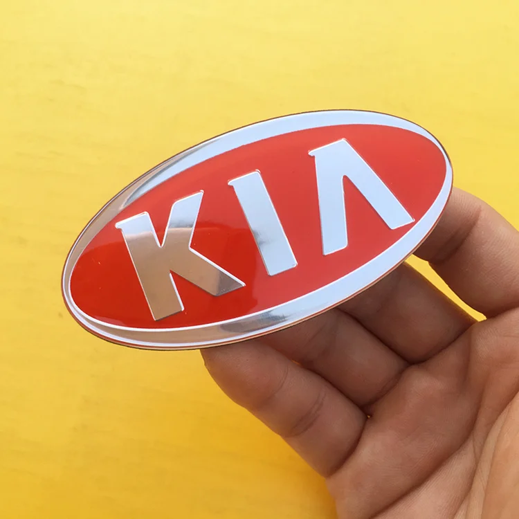 3D автомобильный значок на руль эмблема наклейка для KIA OPTIMA CERATO SORENTO SOUL K2/K3/K4/K5 Venga