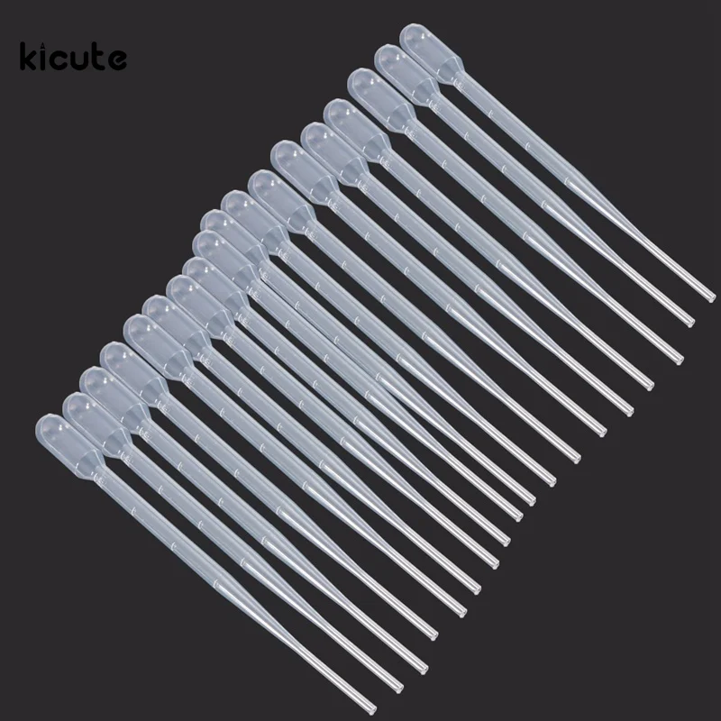 10Pcs New 2ml Clear Plastic Eye Dropper Set Liquid Transfer Graduated