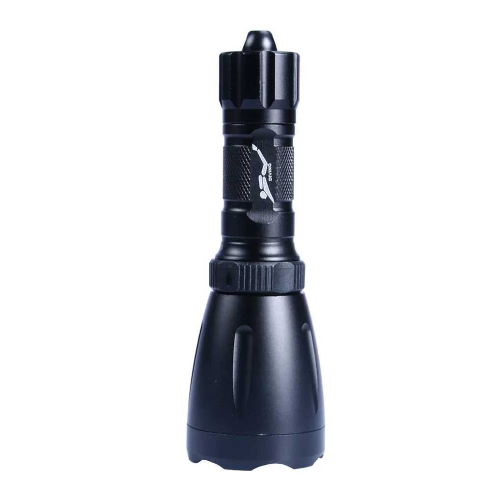 

Q5 LED Scuba Diving Flashlight Underwater 80M Torch 18650 Waterproof Aluminum Alloy Underwater Stable Textured Reflector #OX