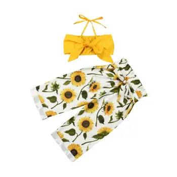 

Baby Clothes Set Summer Toddler Kids Baby Girl Tops Vest+Floral Pants Outfit Set Clothes