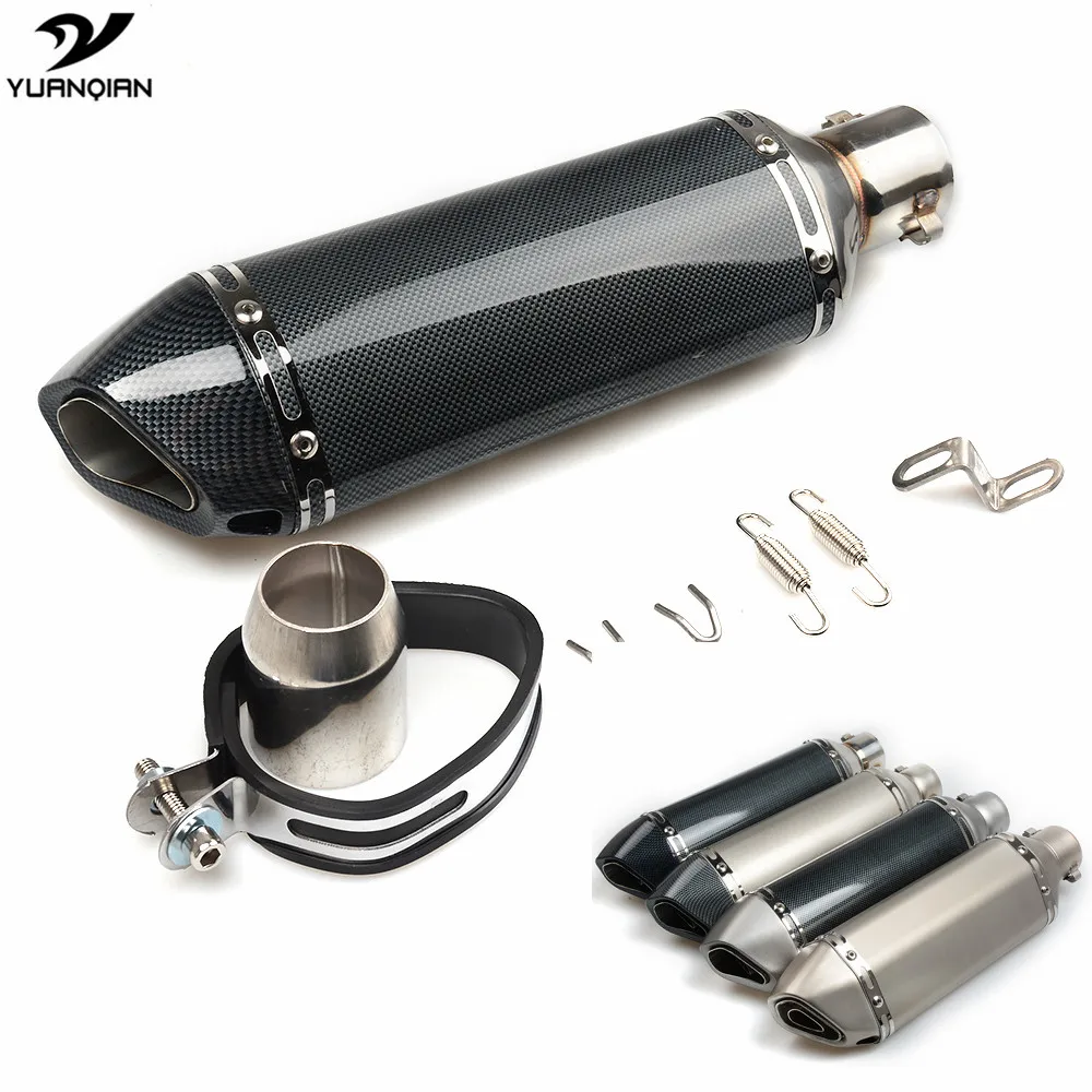 Universal Motorcycle Carbon Fiber Exhaust Exhaust Muffler pipe For
