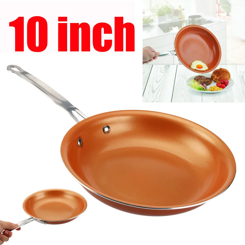 9.5/10 inch Non stick Copper Frying Pan With Ceramic Coating And