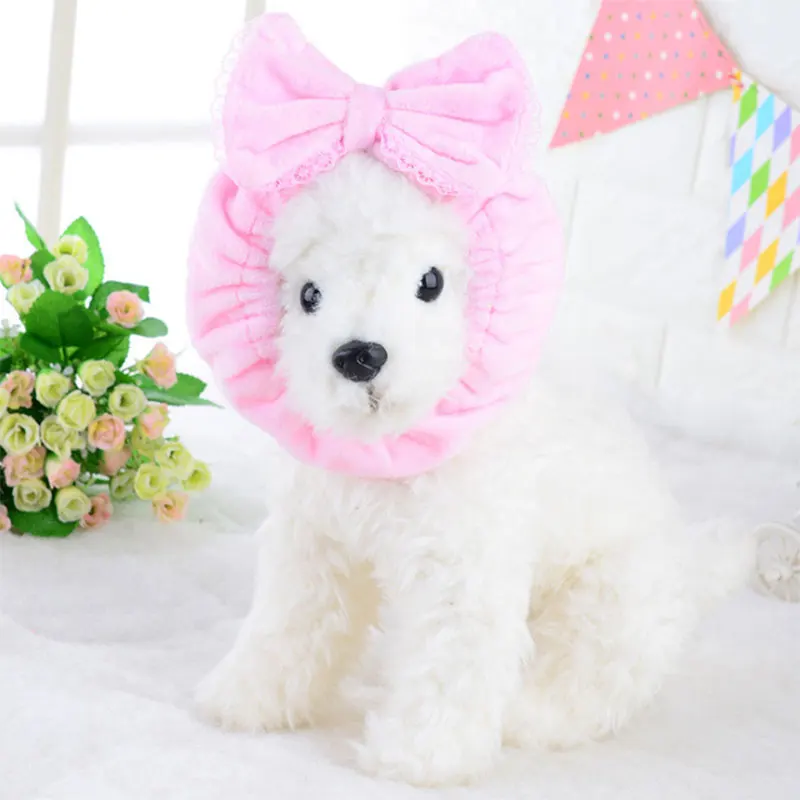 Winter Warm Pet Scarf Bows Ties Cat Dog Collar Headgear Dogs Scarves