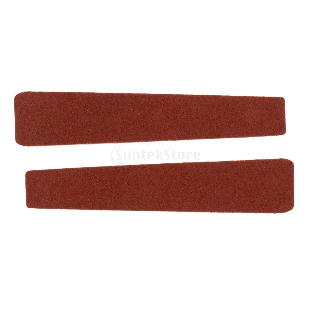 2pcs Cow Leather Archery Bow String Silencer Pads Adhesive Noise Vibration Absorber Strip Outdoor Hunting