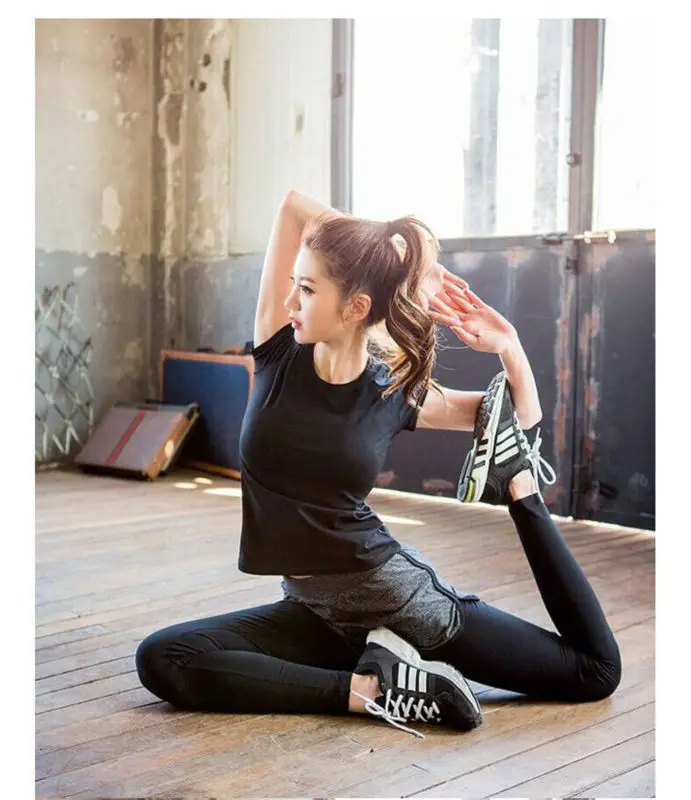 Новинка Move Brand с завышенной талией из растягивающейся ткани спортивные тренировочные брюки одежда спандекс беговые колготки женские Спортивные Леггинсы Штаны для фитнеса или йоги