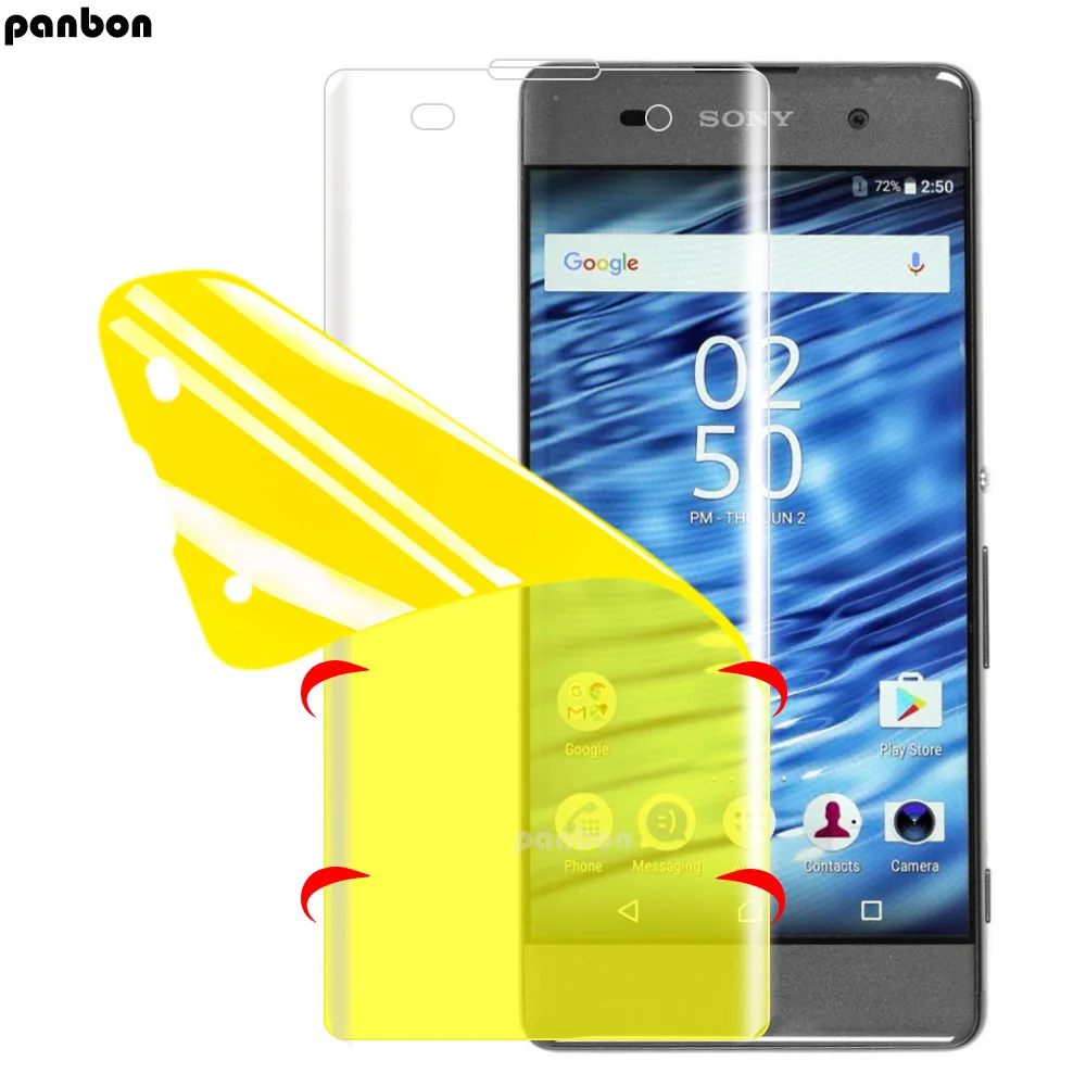 3D полное покрытие для Sony Xperia X XP XZ XZS XZ1 compact premium Гидрогелевая пленка мягкая