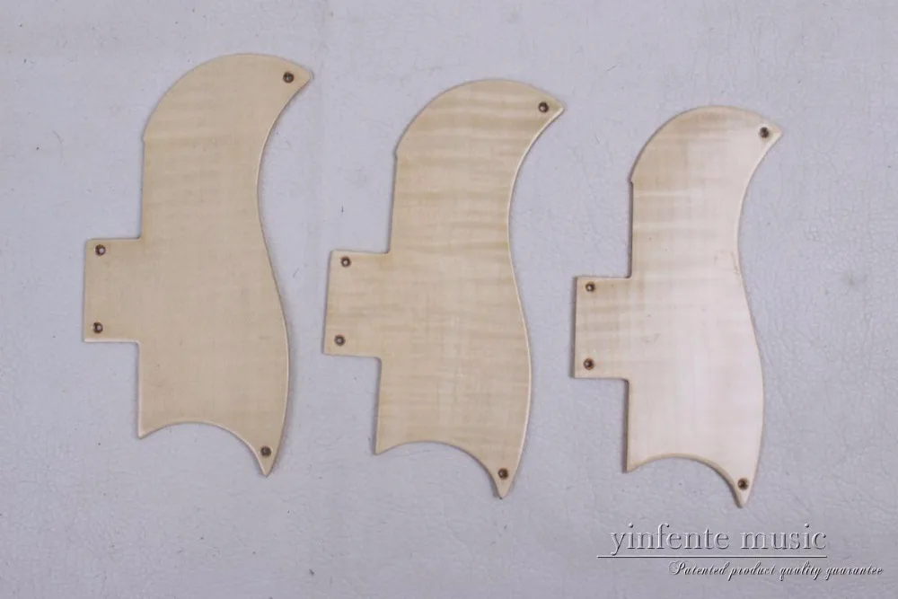 

new 1pcs electric GUITAR Pickguard flame maple solid wood Veneer Pickguar