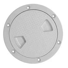 Морской ABS палубный осмотр люка доступа крышка лодки антикоррозионный винт из белой круглой пластины " 6" 8"
