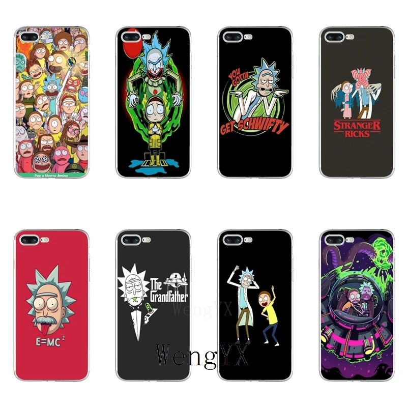

funny cartoon Rick and Morty Space Ship Slim Soft phone case For Huawei Honor 4C 5A 5X 5C 6 Play 6X 6A 6C pro 7X 8 9 Lite V8 V10