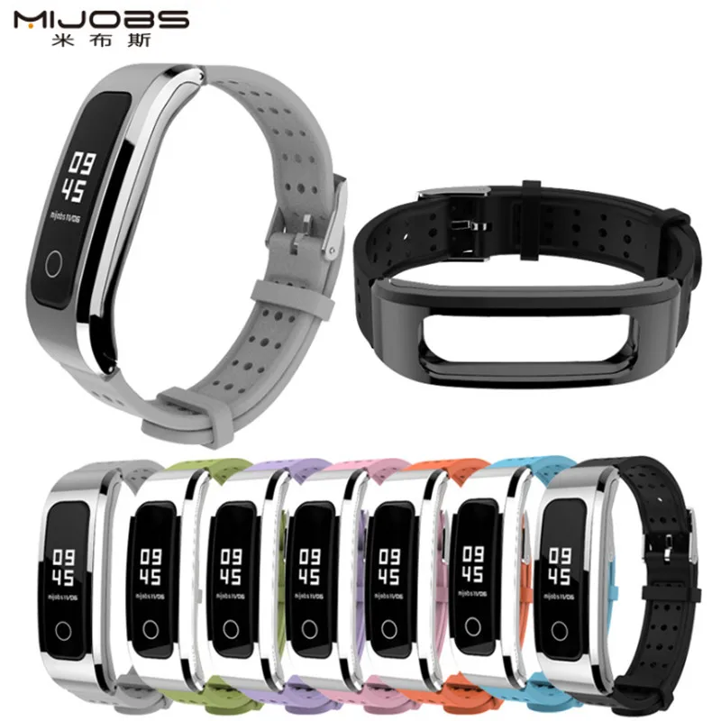 Mijobs Молодежный ремешок для huawei Honor Band 4 Runnning Версия смарт-Браслет спортивный браслет Honor Band 4 ремешок для бега