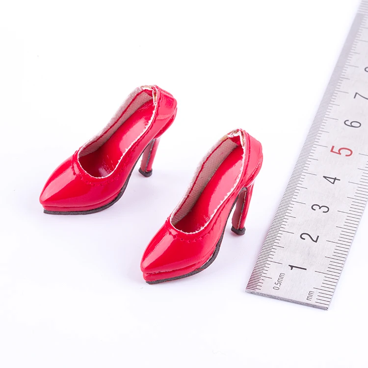 1/6 Scale Flirty Girl Red shoes модели на высоком каблуке 12 дюймов Hydra USO женский набор одежды
