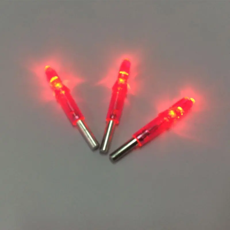 

3pcs New Design LED Lighted Arrow Nock Waterproof and Shock Resistant Design for ID 6.2mm Compound Bow Archery Hunting
