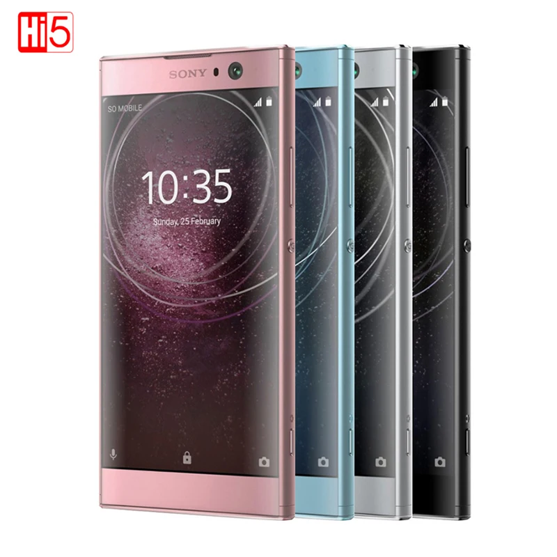 Разблокирована sony Xperia XA2 H4133 Octa Core 32G ROM 3300 мАч Dual Sim Android 8 Quick Charge 23.0MP тяжести отклика