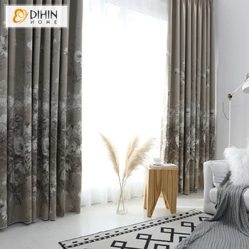 

Retro Style Flower Printed Blackout Curtains For Living Room Window Treatment For Bedroom Curtain Drapes