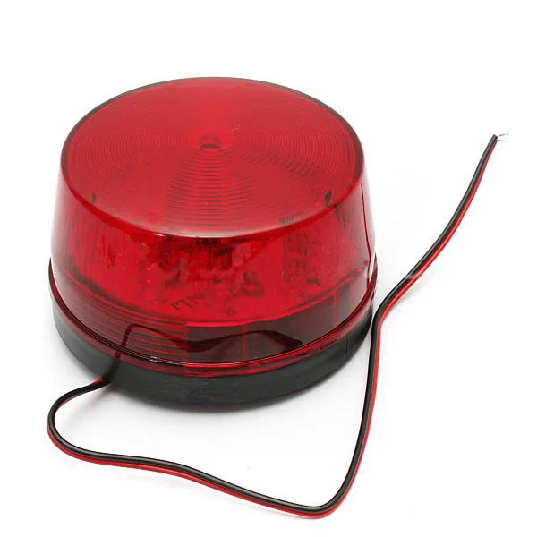 

12V Strobe Warning Light Red Blue Warning Strobe Warning Light Two Colors Without Battery